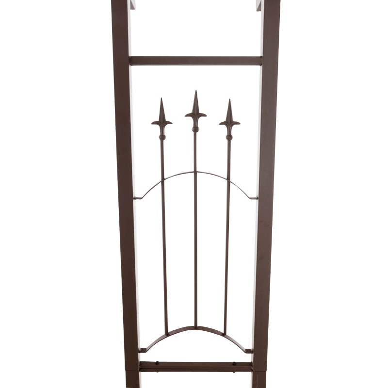 Arco rosa de Luxor con puerta marrón