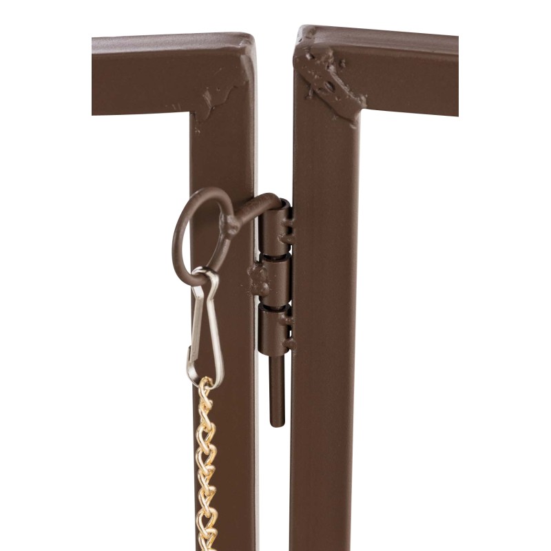 Arco rosa de Luxor con puerta marrón