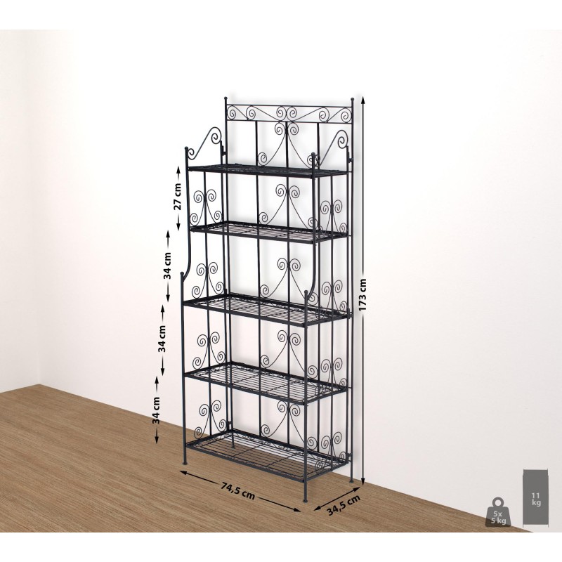 Estante negro Ciara