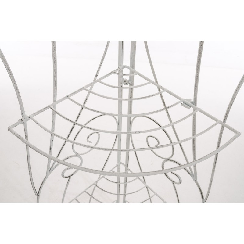 Estantería Irma, blanco antiguo