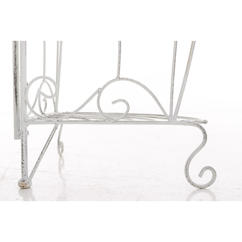 Estantería Irma, blanco antiguo