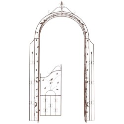 Arco de rosas marrón antiguo de Granada