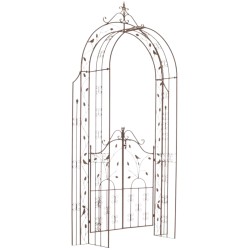 Arco de rosas marrón antiguo de Granada