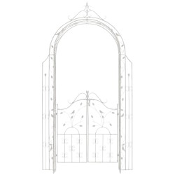 Arco de rosas Granada blanco antiguo