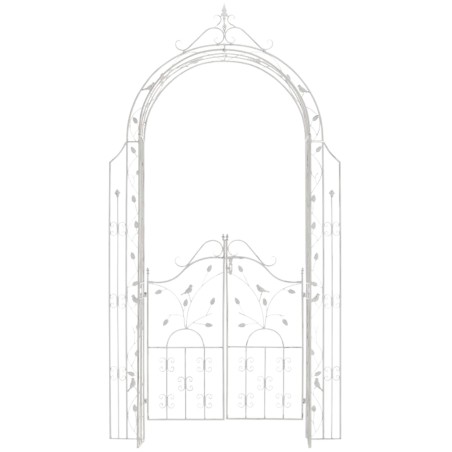 Arco de rosas Granada blanco antiguo