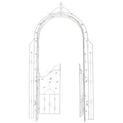 Arco de rosas Granada blanco antiguo