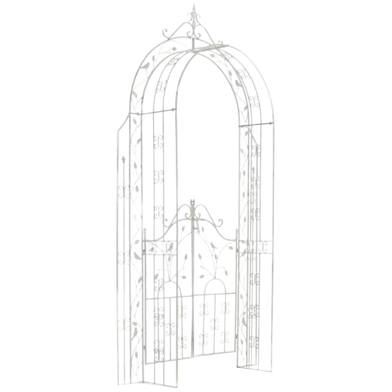 Arco de rosas Granada blanco antiguo