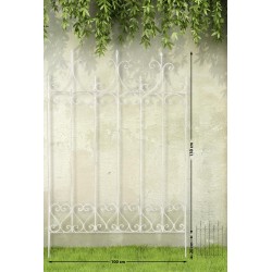 enrejado de lila blanca antigua