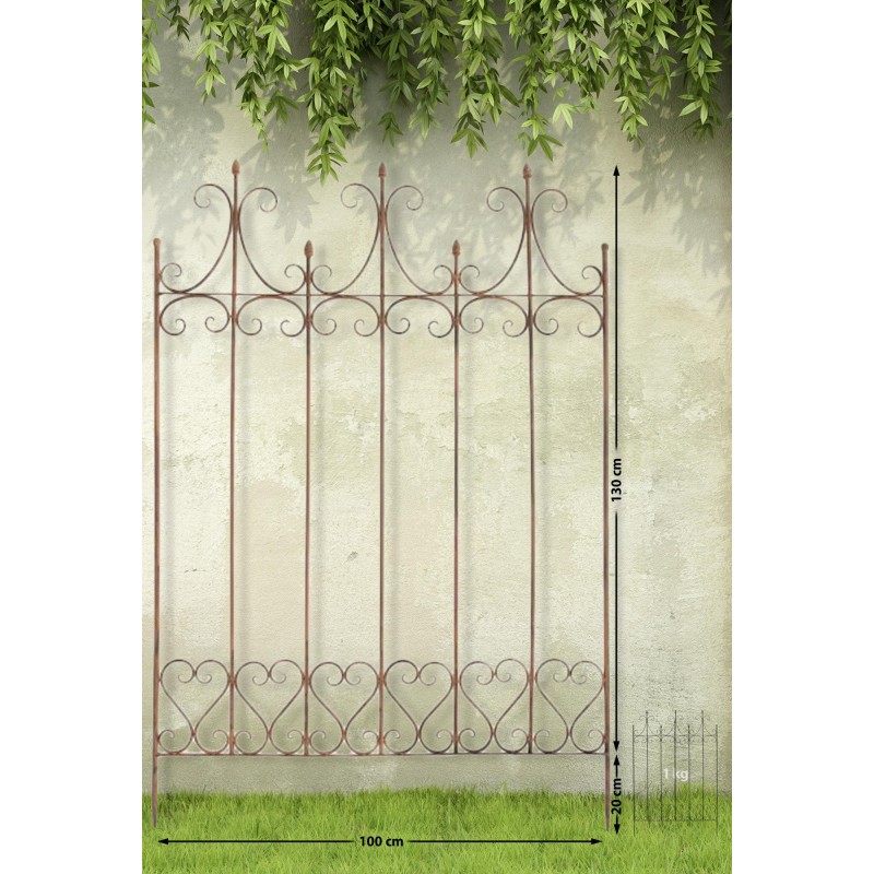 Enrejado antiguo de lila marrón