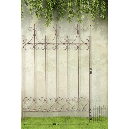 Enrejado antiguo de lila marrón