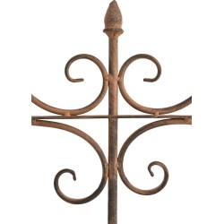 Enrejado antiguo de lila marrón