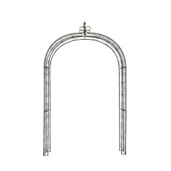 Arco de rosas bronce sol