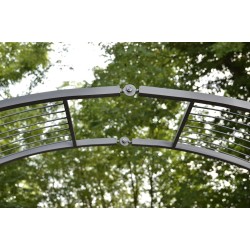 lazo de rosa flexible negro