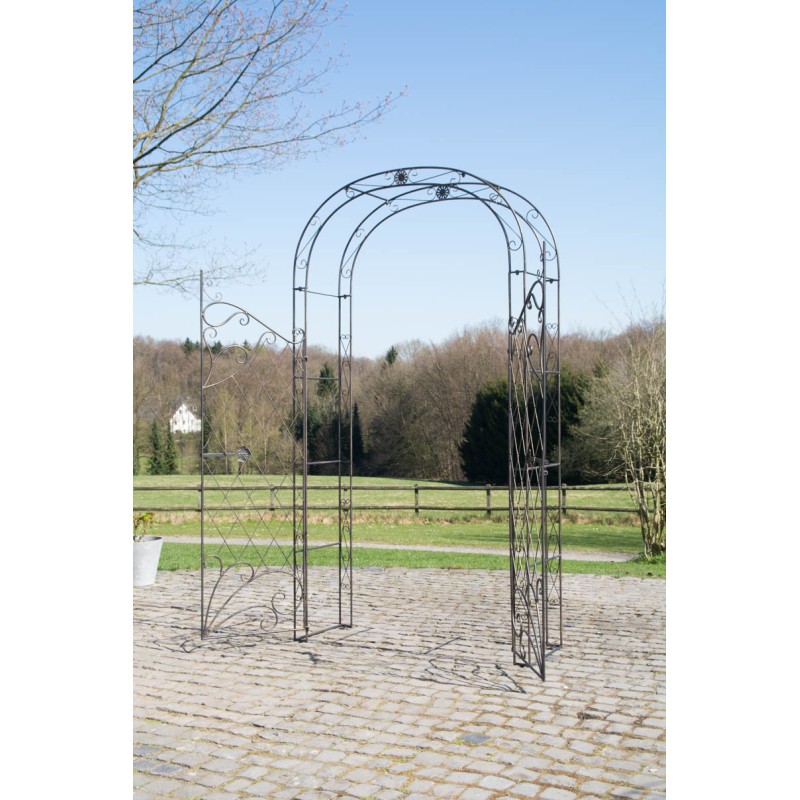 Arco de rosas con puerta Melissa de bronce