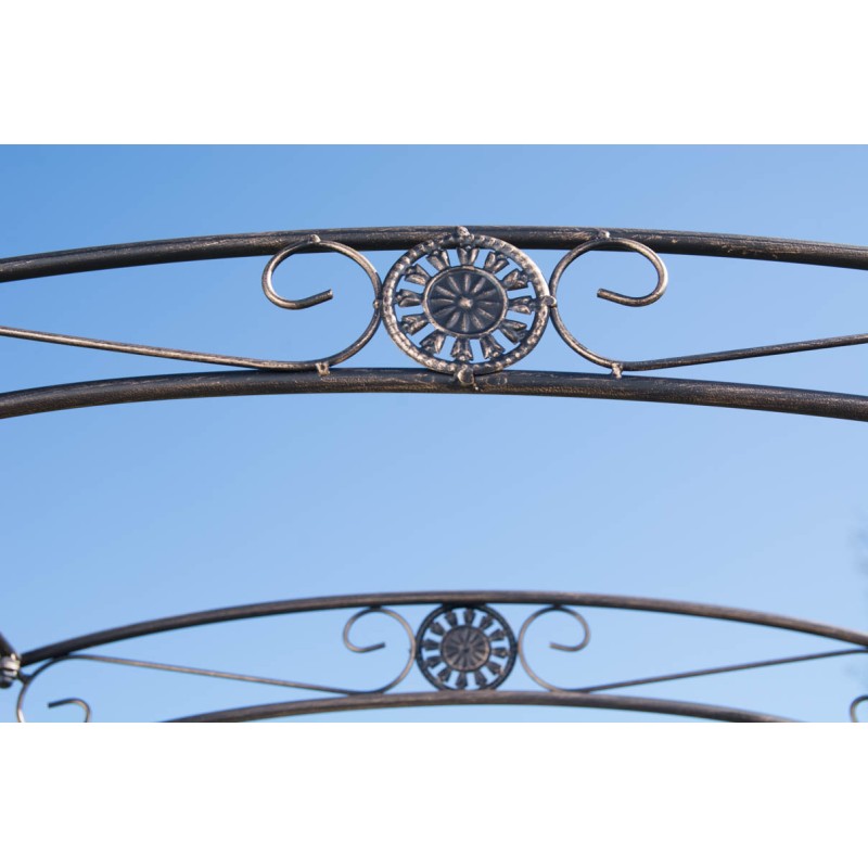 Arco de rosas con puerta Melissa de bronce