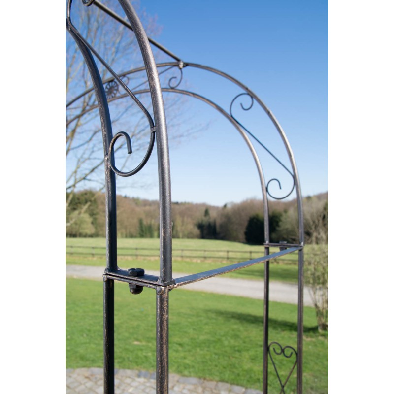 Arco de rosas con puerta Melissa de bronce