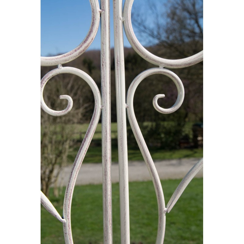 Arco de rosas con puerta Melissa color crema antigua