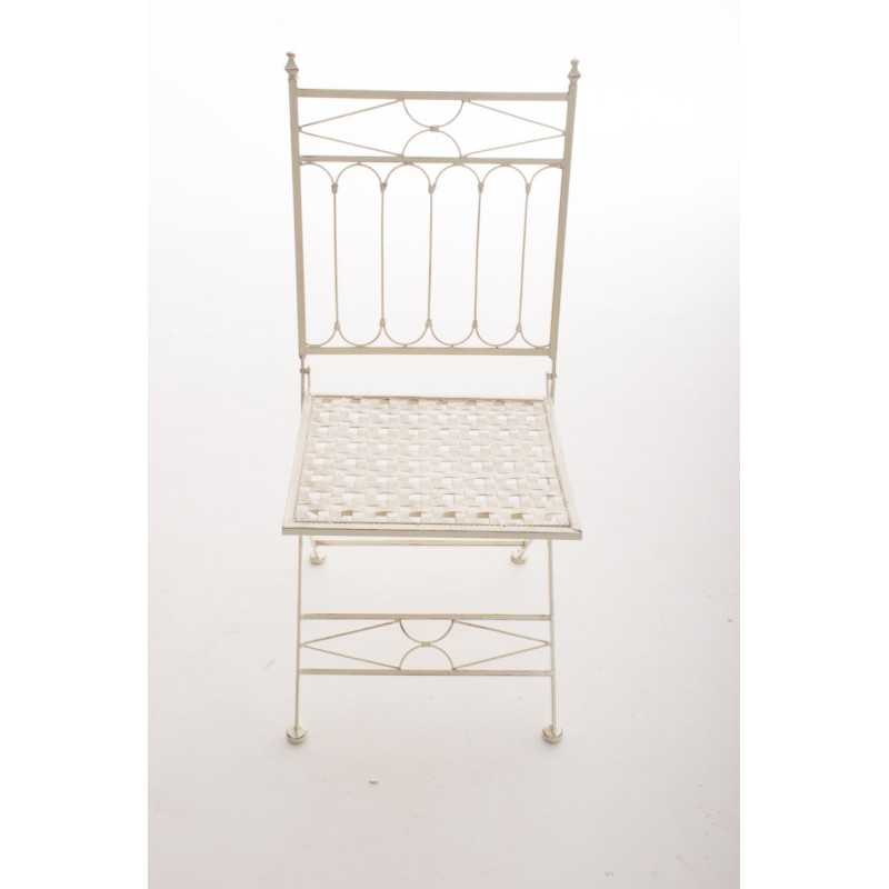 Silla plegable ASINA, color crema antiguo