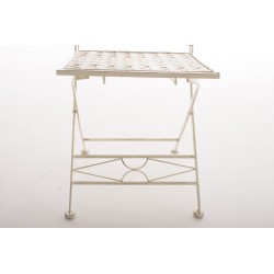 Silla plegable ASINA, color crema antiguo