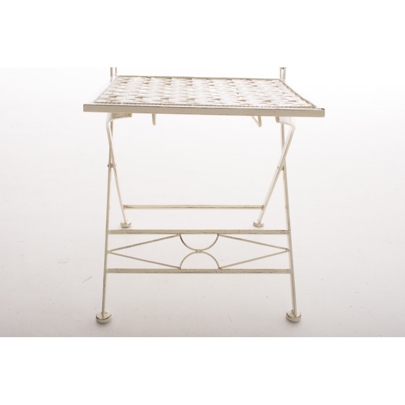 Silla plegable ASINA, color crema antiguo