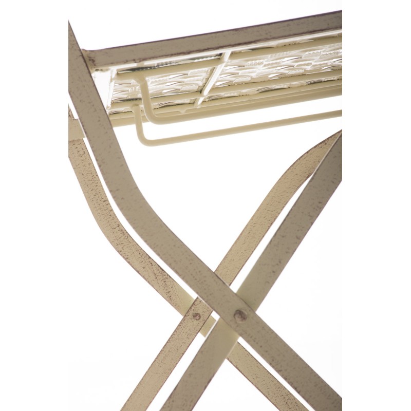 Silla plegable ASINA, color crema antiguo