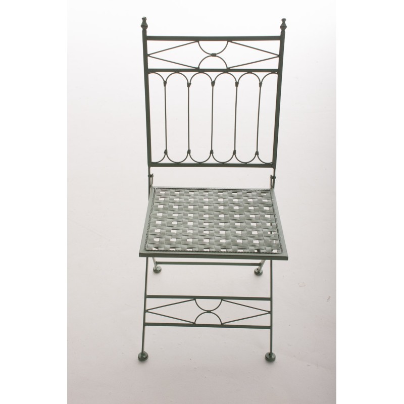 Silla plegable ASINA, verde antiguo