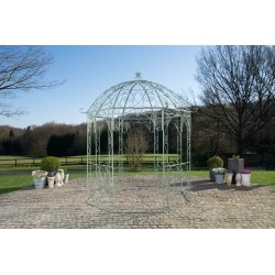 Pabellón Leila de color verde antiguo