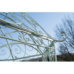 Pabellón Leila de color verde antiguo