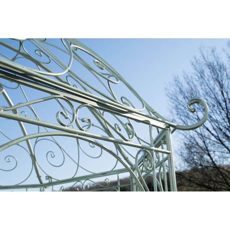 Pabellón Leila de color verde antiguo