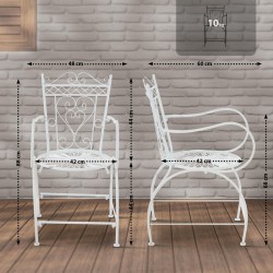 Silla Sheela, blanca