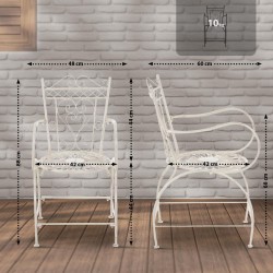 Silla Sheela, color crema antiguo