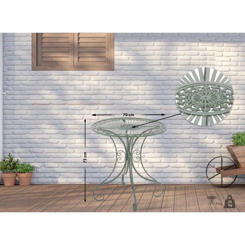 Mesa Hari, verde antiguo