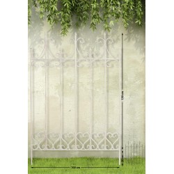 enrejado antiguo de lila crema