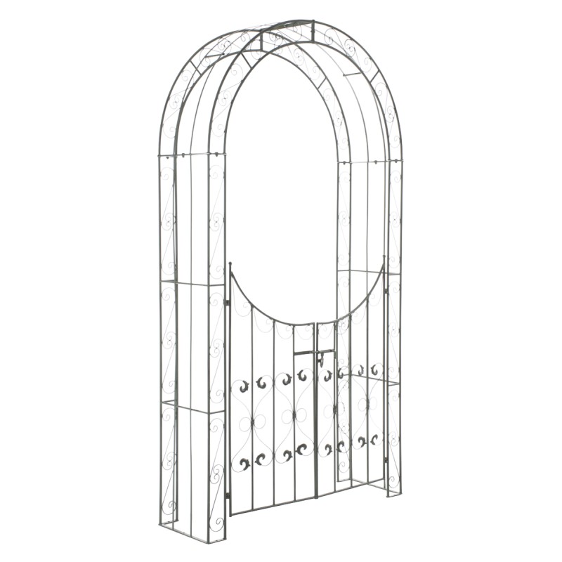 Arco de rosas con portal Sina verde antiguo