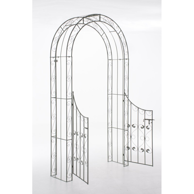 Arco de rosas con portal Sina verde antiguo