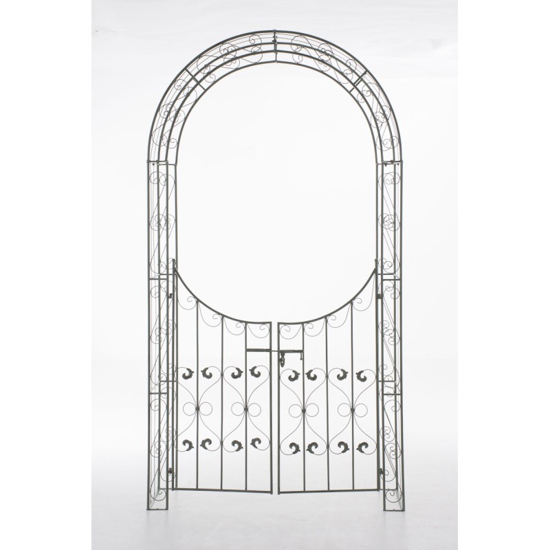 Arco de rosas con portal Sina verde antiguo