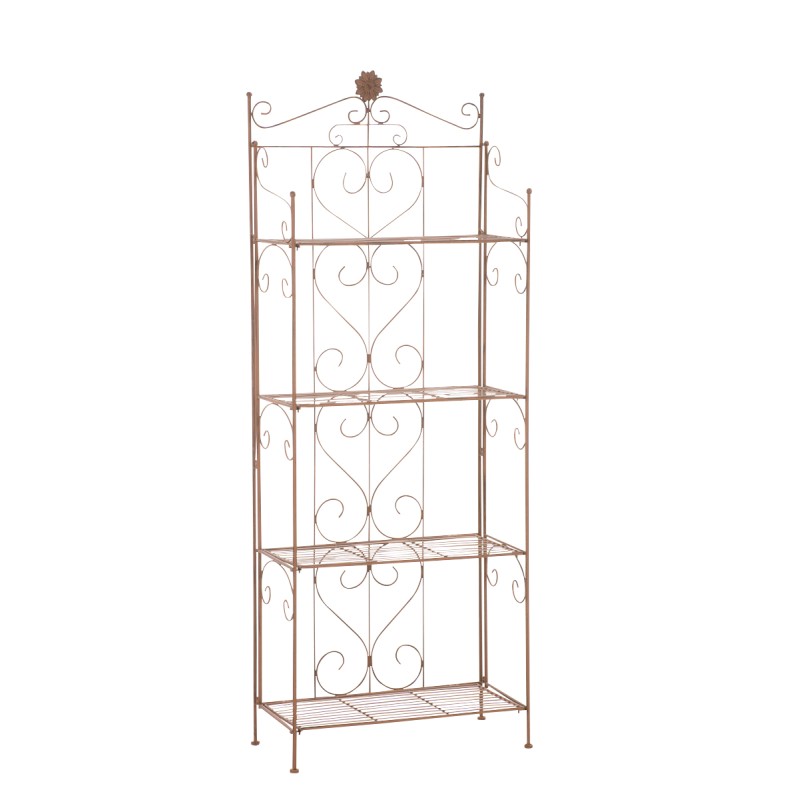 Estante real marrón antiguo