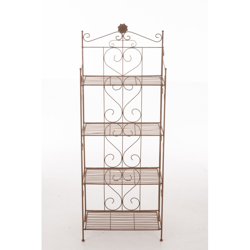 Estante real marrón antiguo