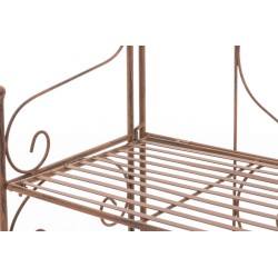 Estante real marrón antiguo