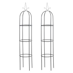 Juego de 2 columnas Romantika rosa y negro