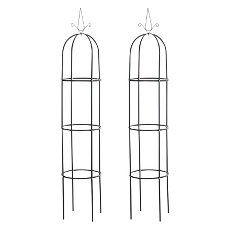 Juego de 2 columnas Romantika rosa y negro