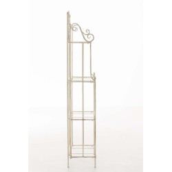 Estante antiguo color crema con motivos florales