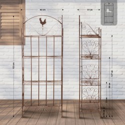 Estantería Mia, marrón antiguo