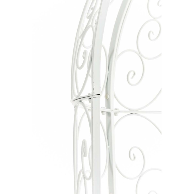 Pabellón semiabierto Rosie con banco blanco