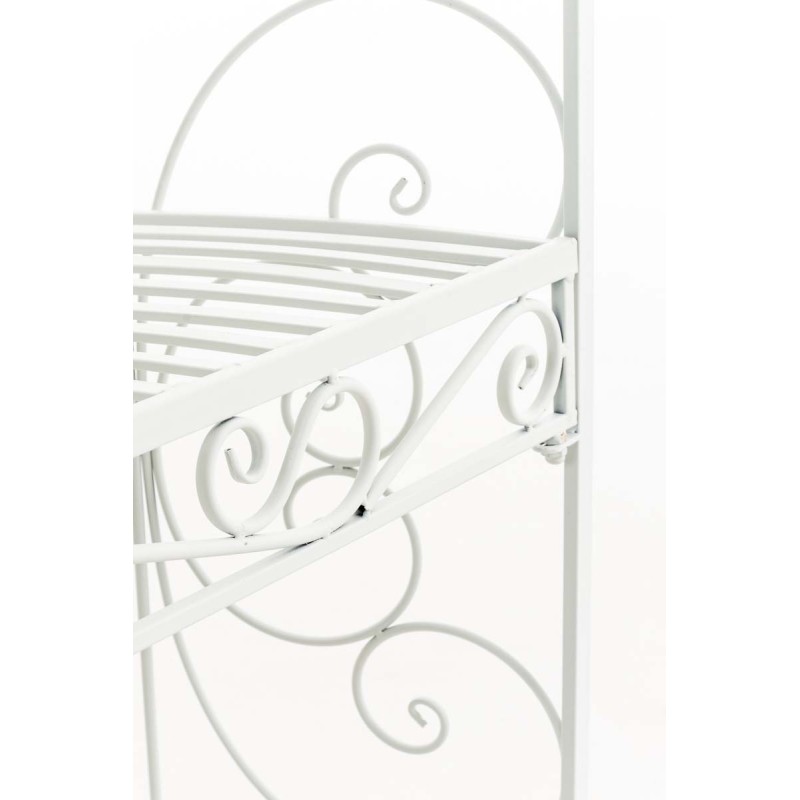 Pabellón semiabierto Rosie con banco blanco