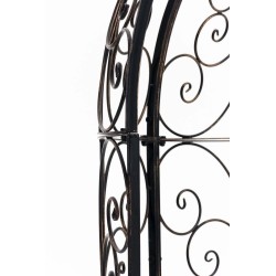 Pabellón semiabierto Rosie con banco de bronce