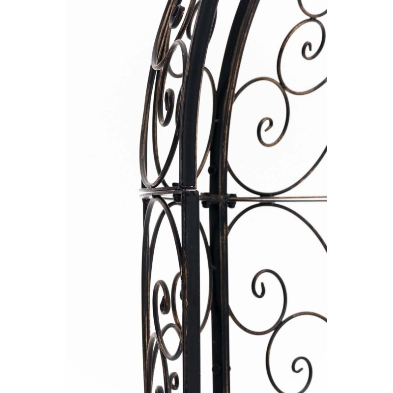 Pabellón semiabierto Rosie con banco de bronce