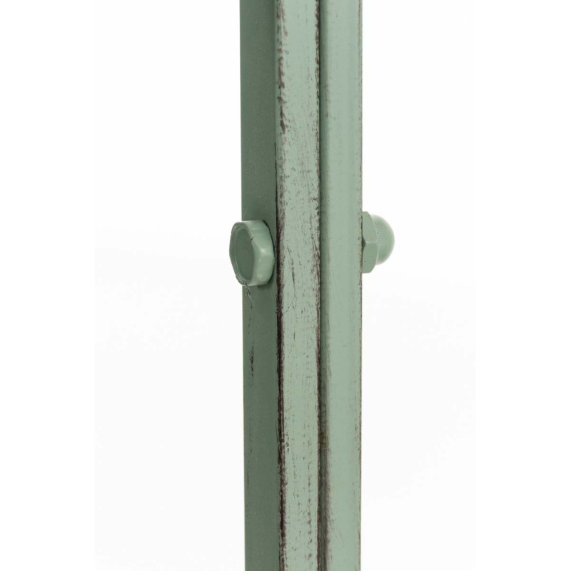 Pabellón semiabierto Rosie con banco verde antiguo