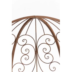 Pabellón semiabierto Rosie con banco marrón antiguo