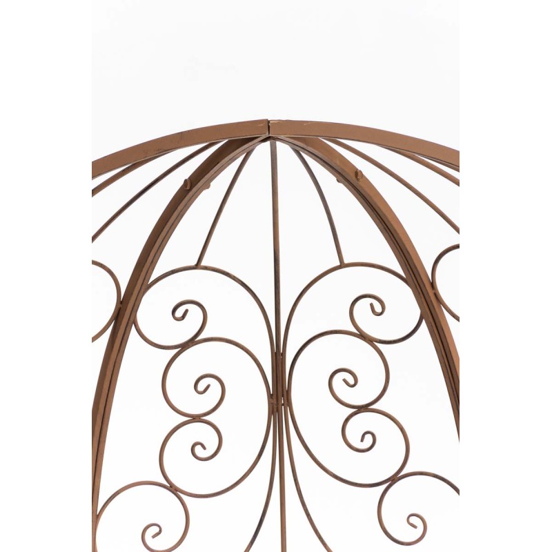 Pabellón semiabierto Rosie con banco marrón antiguo